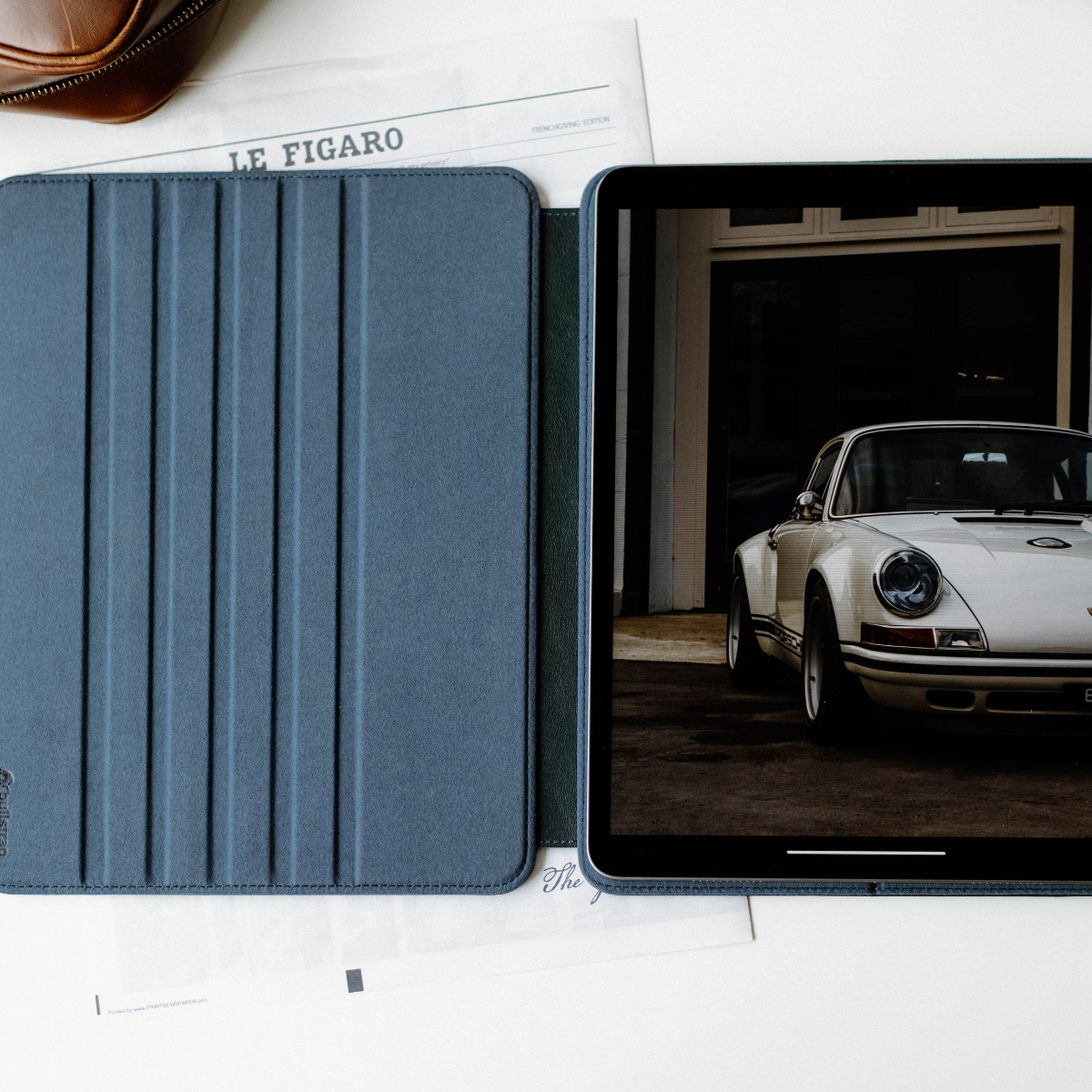 Leather iPad Case - Ocean