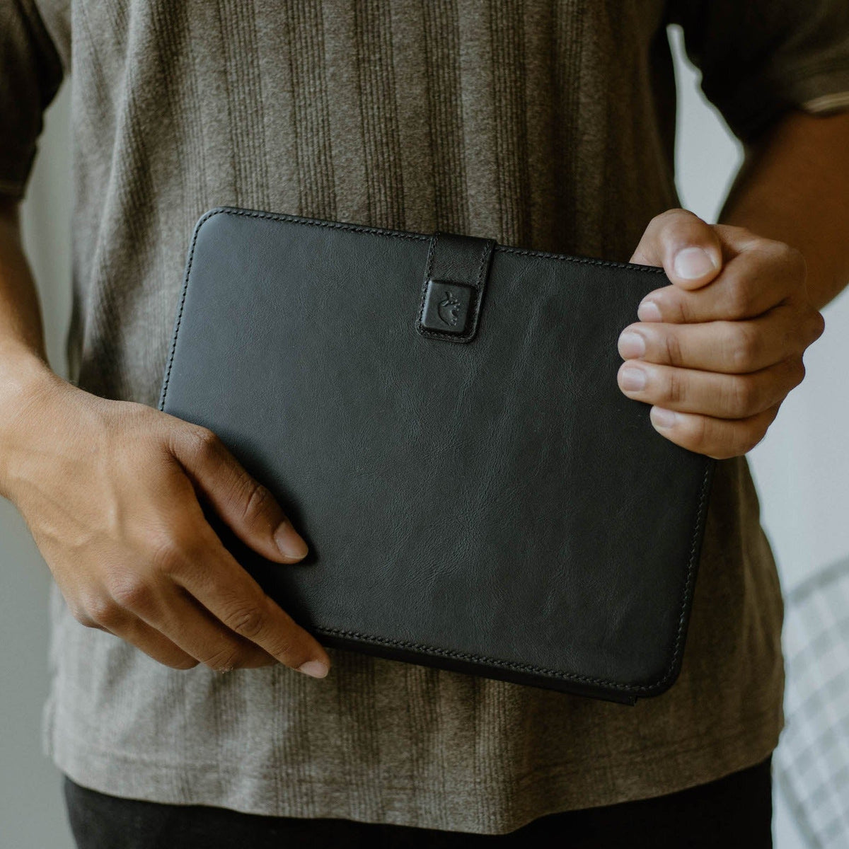 Leather iPad Case - Black