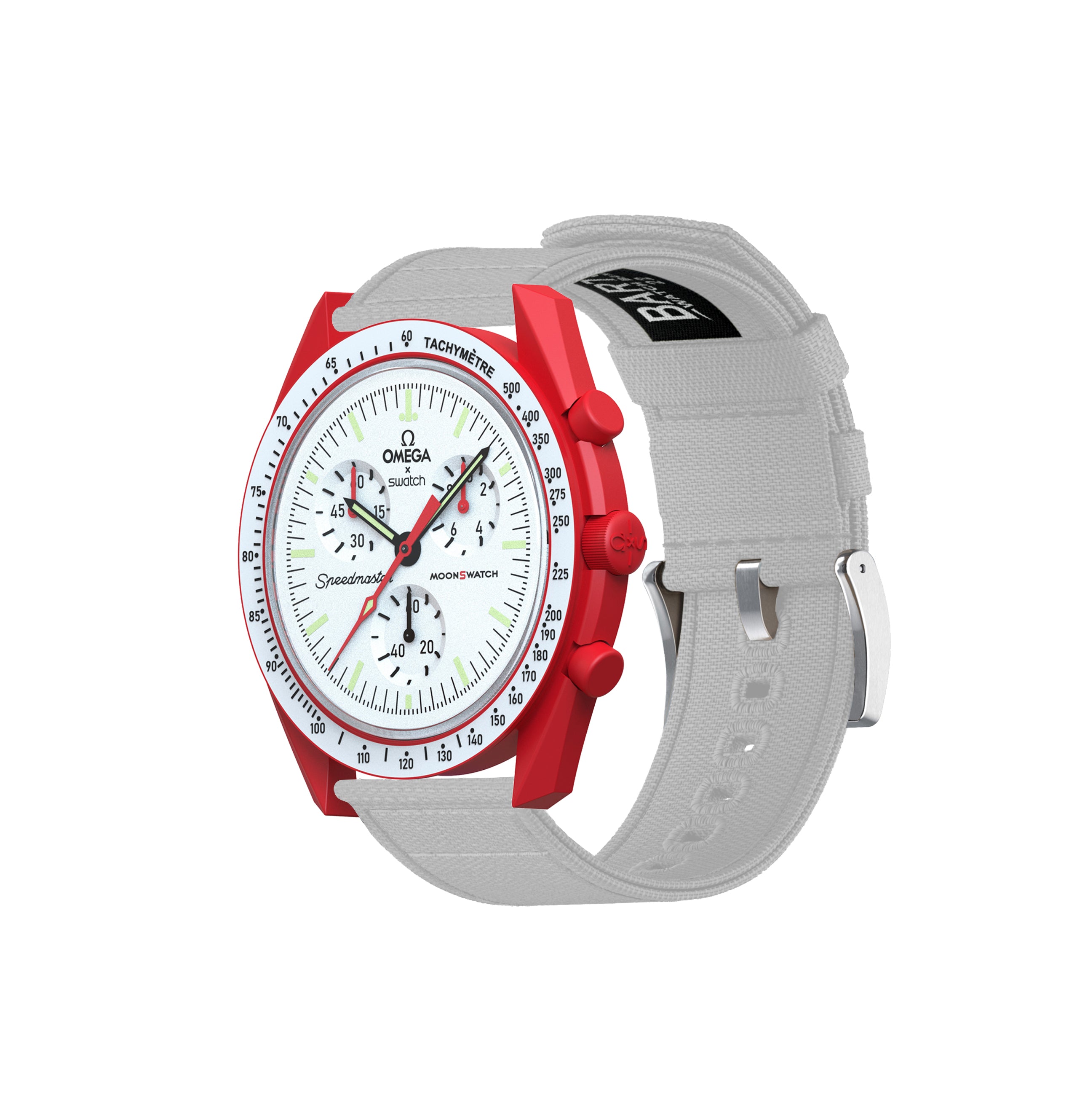 Omega Moonswatch Linen White Canvas Watch Band