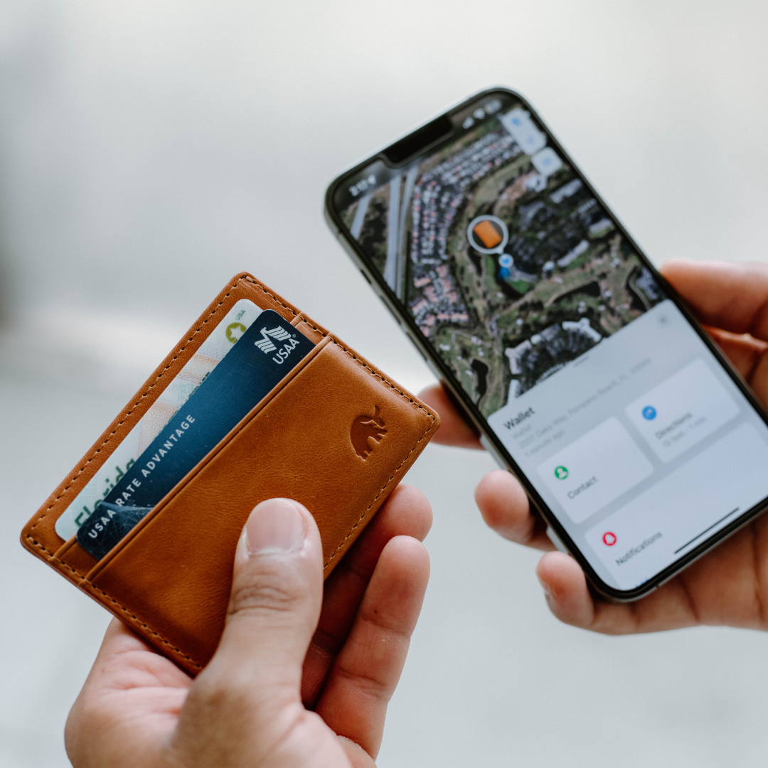Leather Nav Card Holder - SIENNA