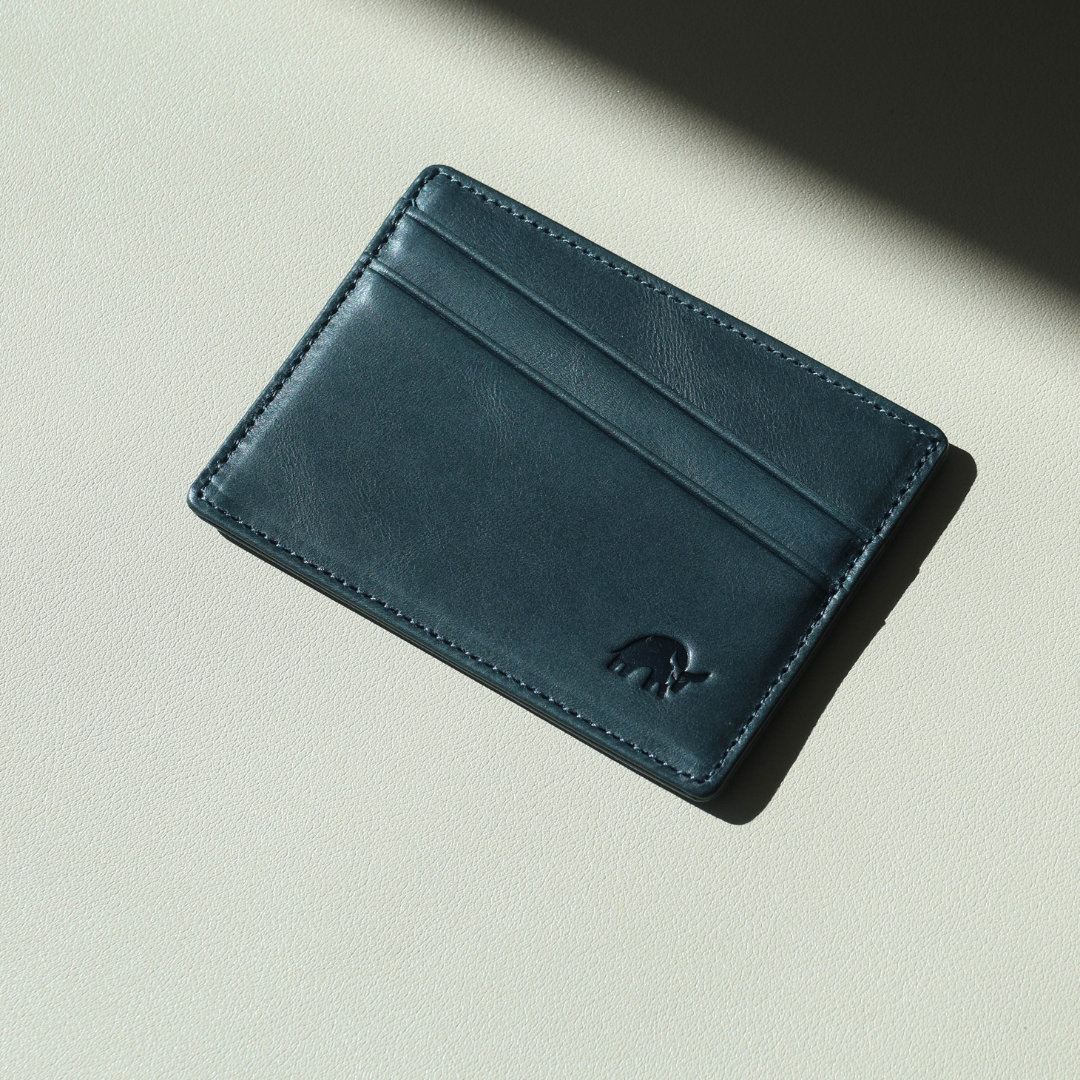Leather Nav Card Holder - OCEAN