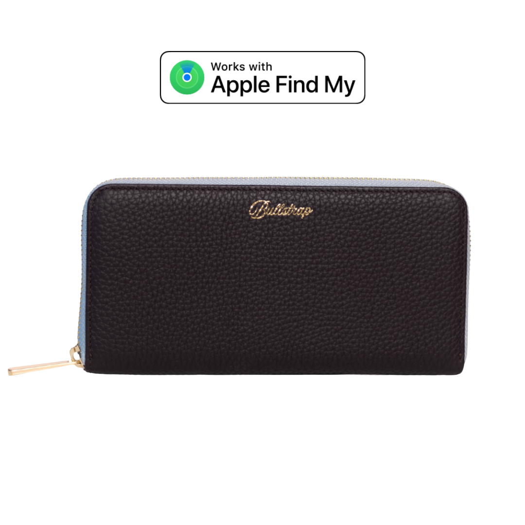 The Dolly Trackable Wallet - Cocoa/Bluebelle