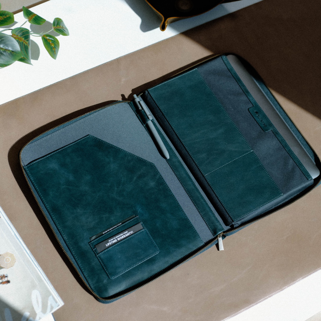 Leather MacBook Sleeve - Ocean