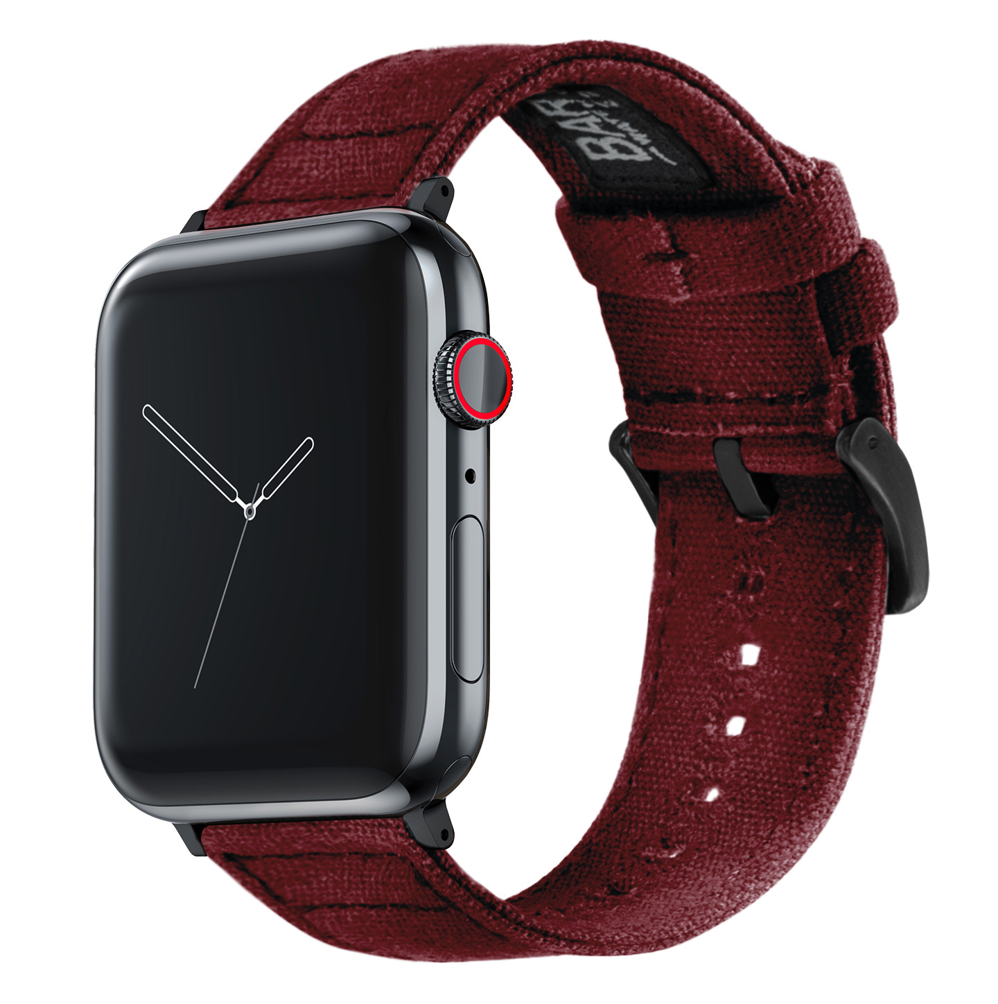 Apple Watch Canvas Burgundy Watch Band