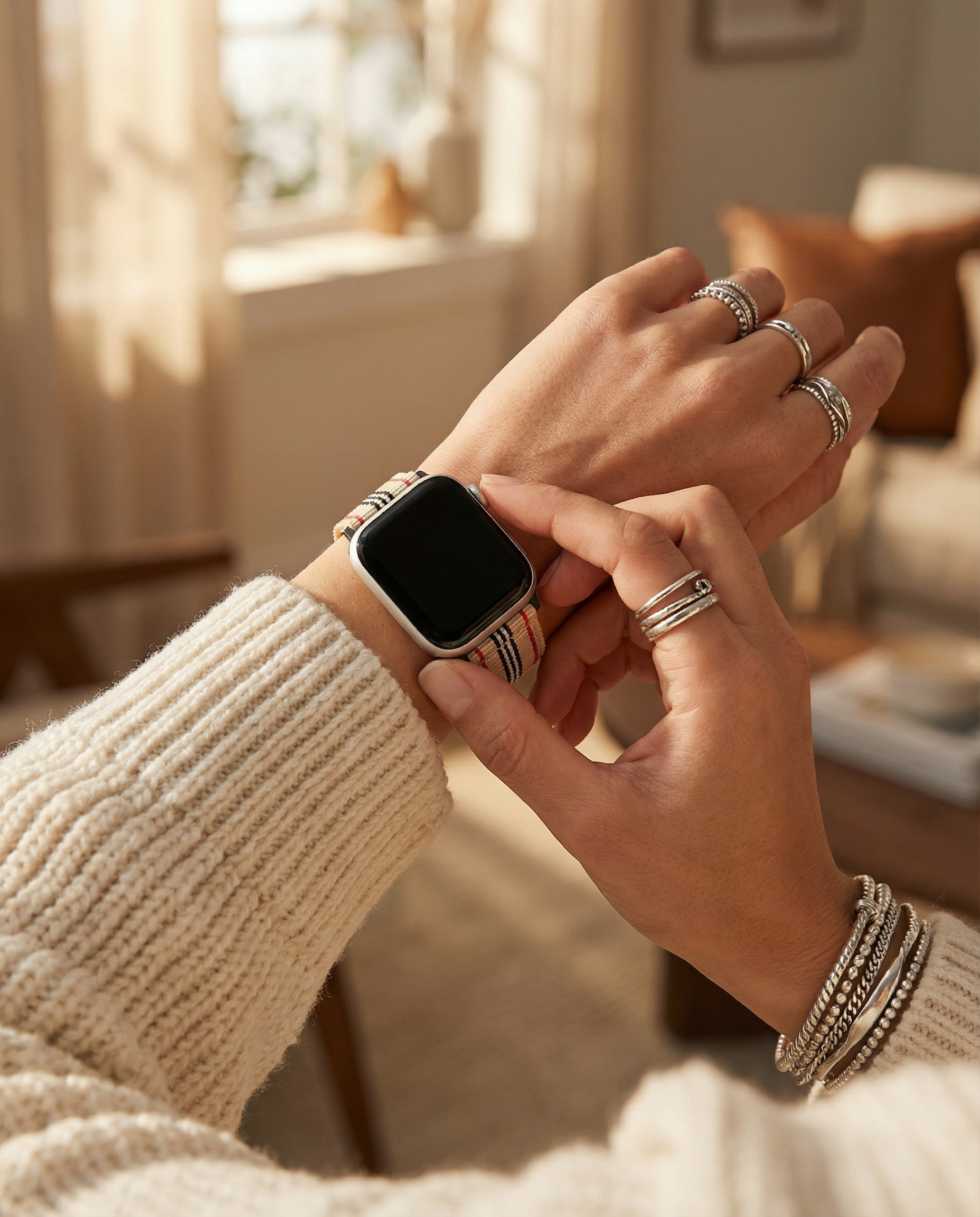 Apple Watch Two Piece NATO® style Retro Watch Band (Women's)