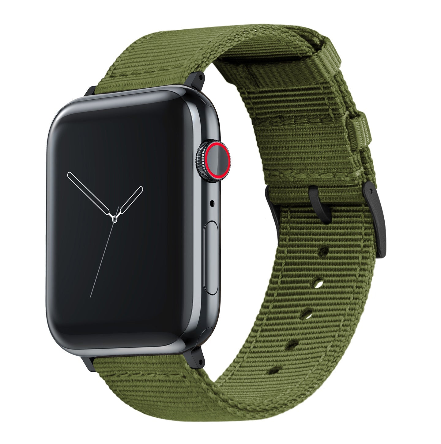 Apple Watch Small (38mm, 40mm, 41mm, 42mm) Two Piece NATO® style Army Green Watch Band
