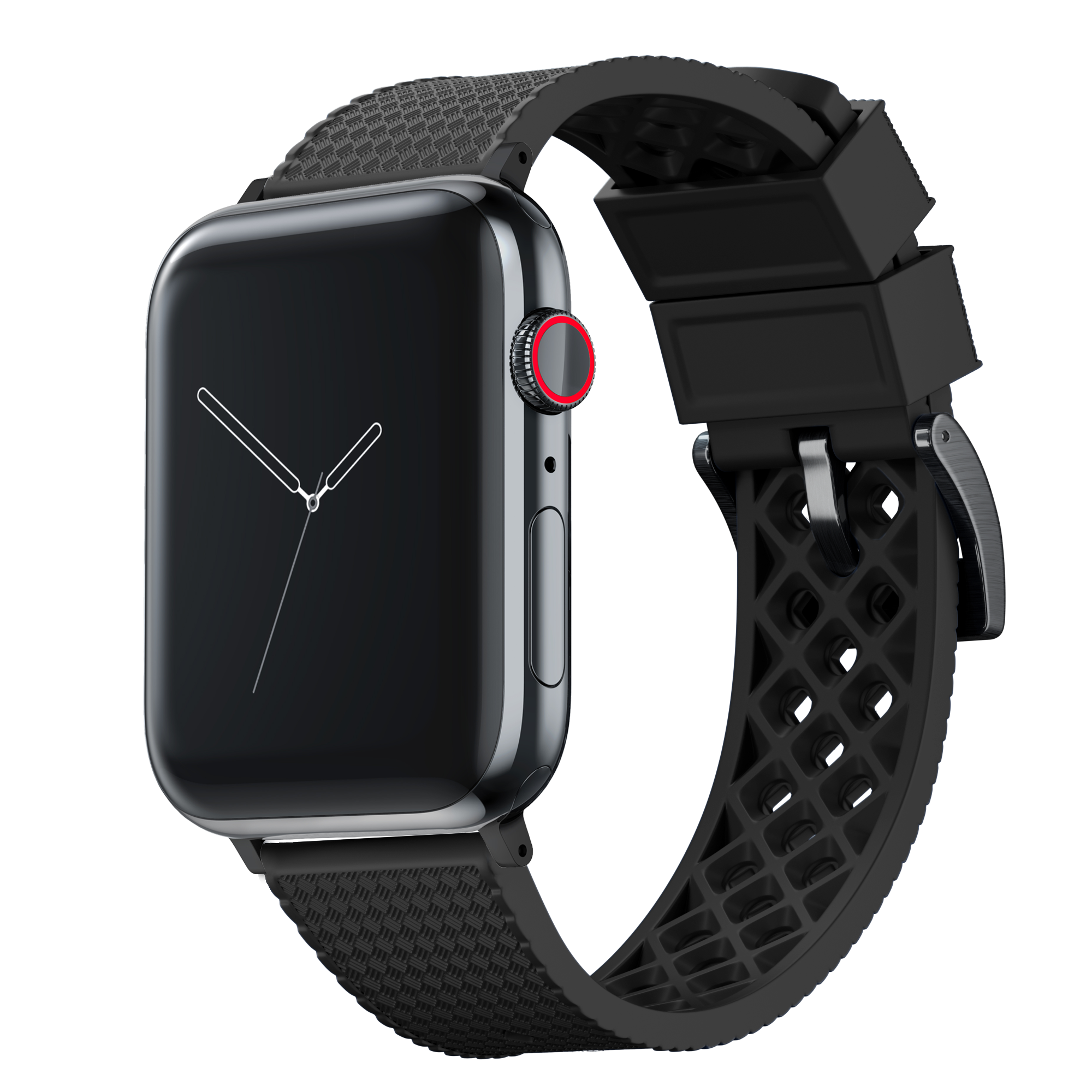 Elite Diver Black Apple Watch Strap Bundle | 2 Watch Bands