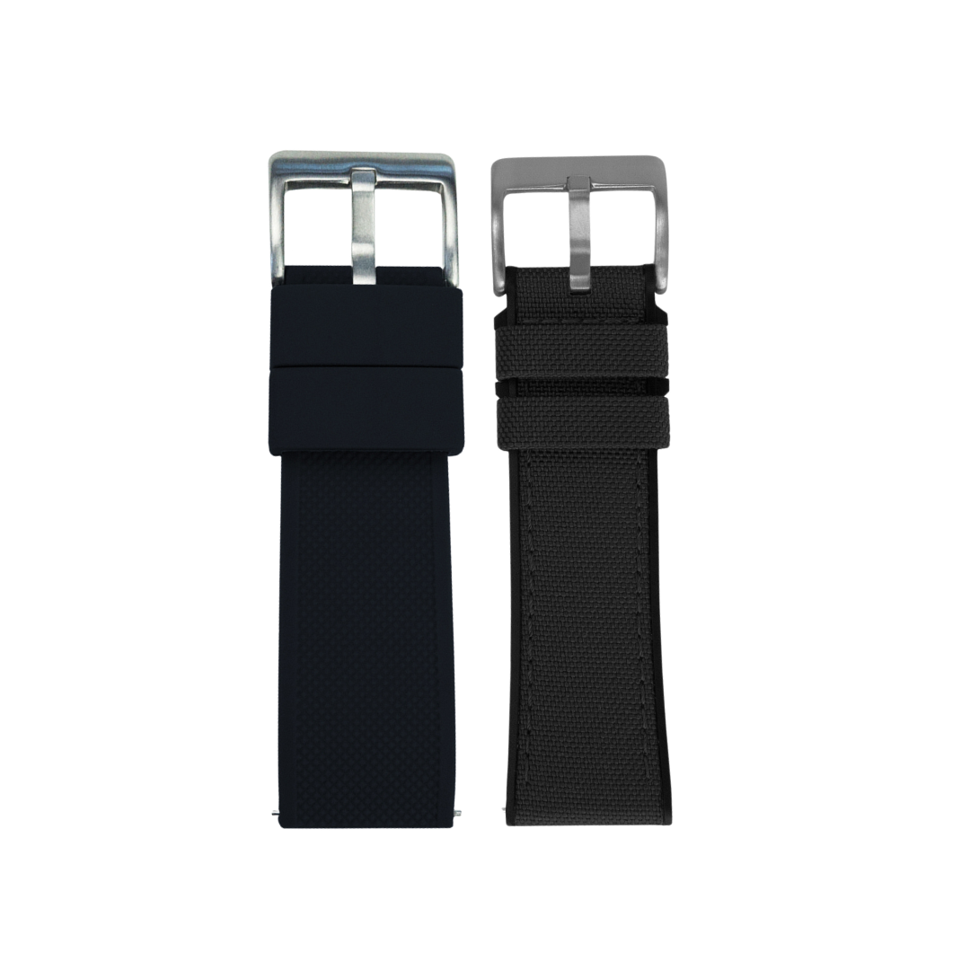 Diver Black Ultimate Dive Watch Strap Bundle | 2 Watch Bands