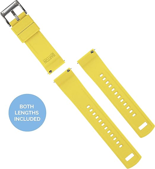 Black Top Yellow Bottom Elite Silicone Watch Band