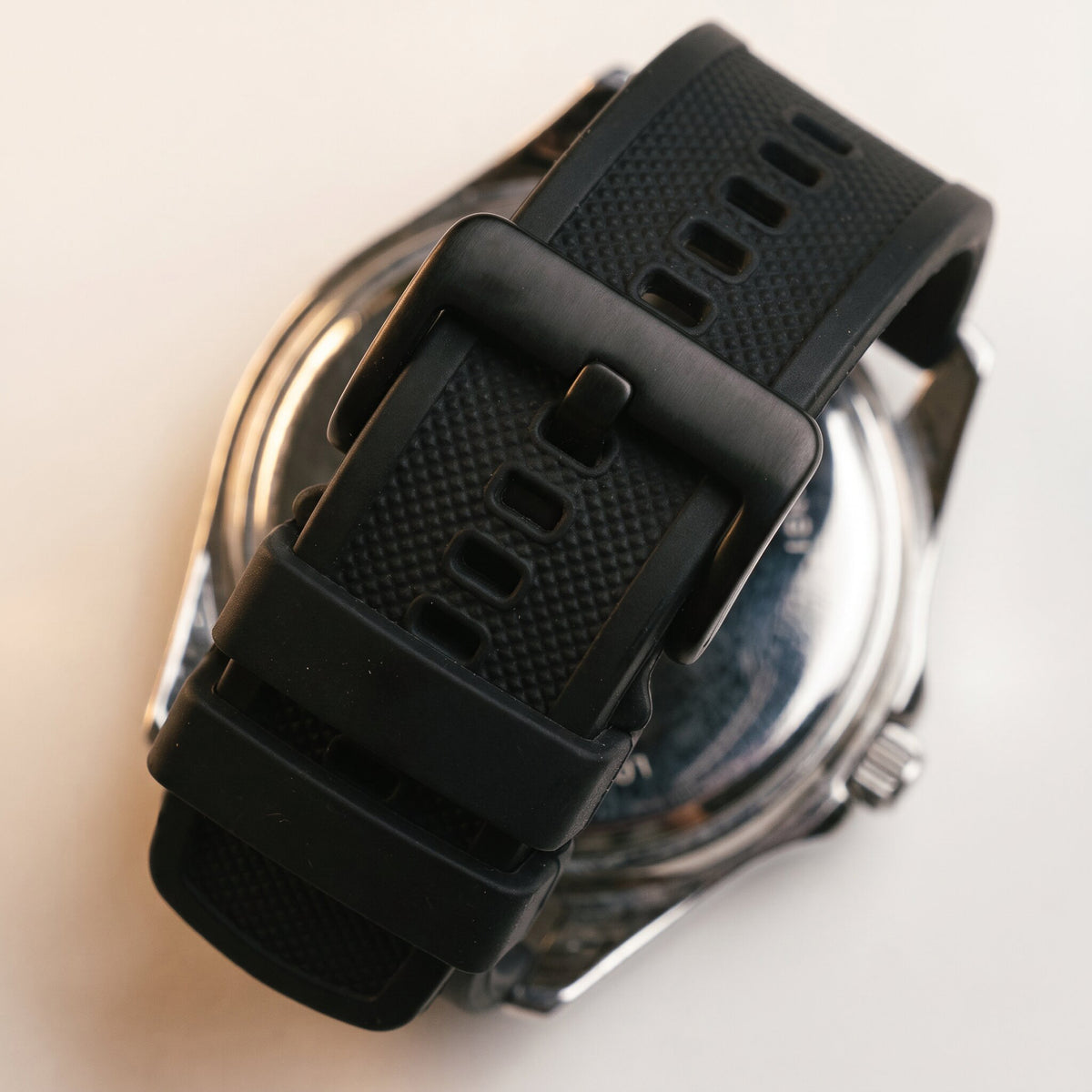 Black Elite Silicone Watch Band (Custom) (3) (Test)