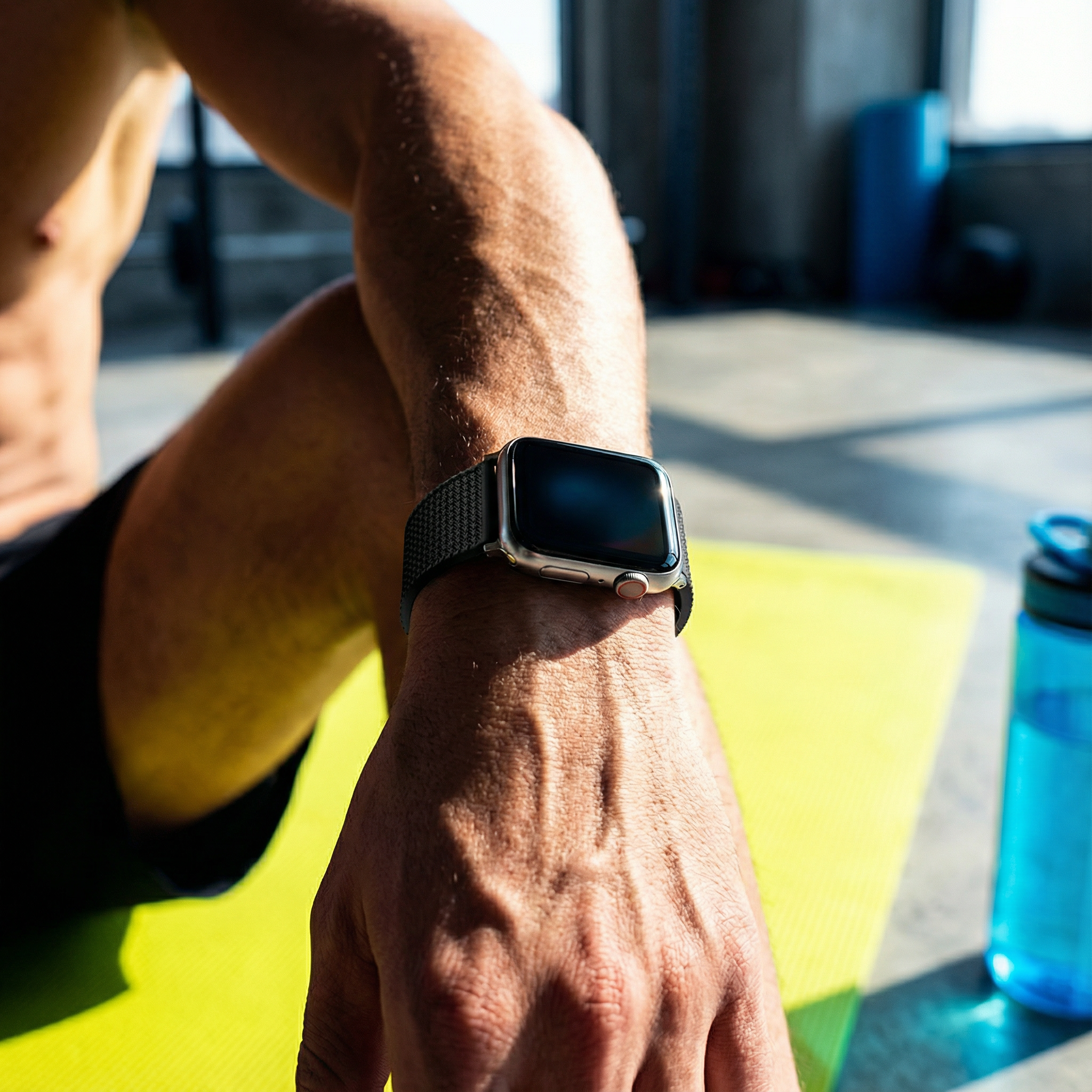 Apple Watch Tropical Style Black Watch Band