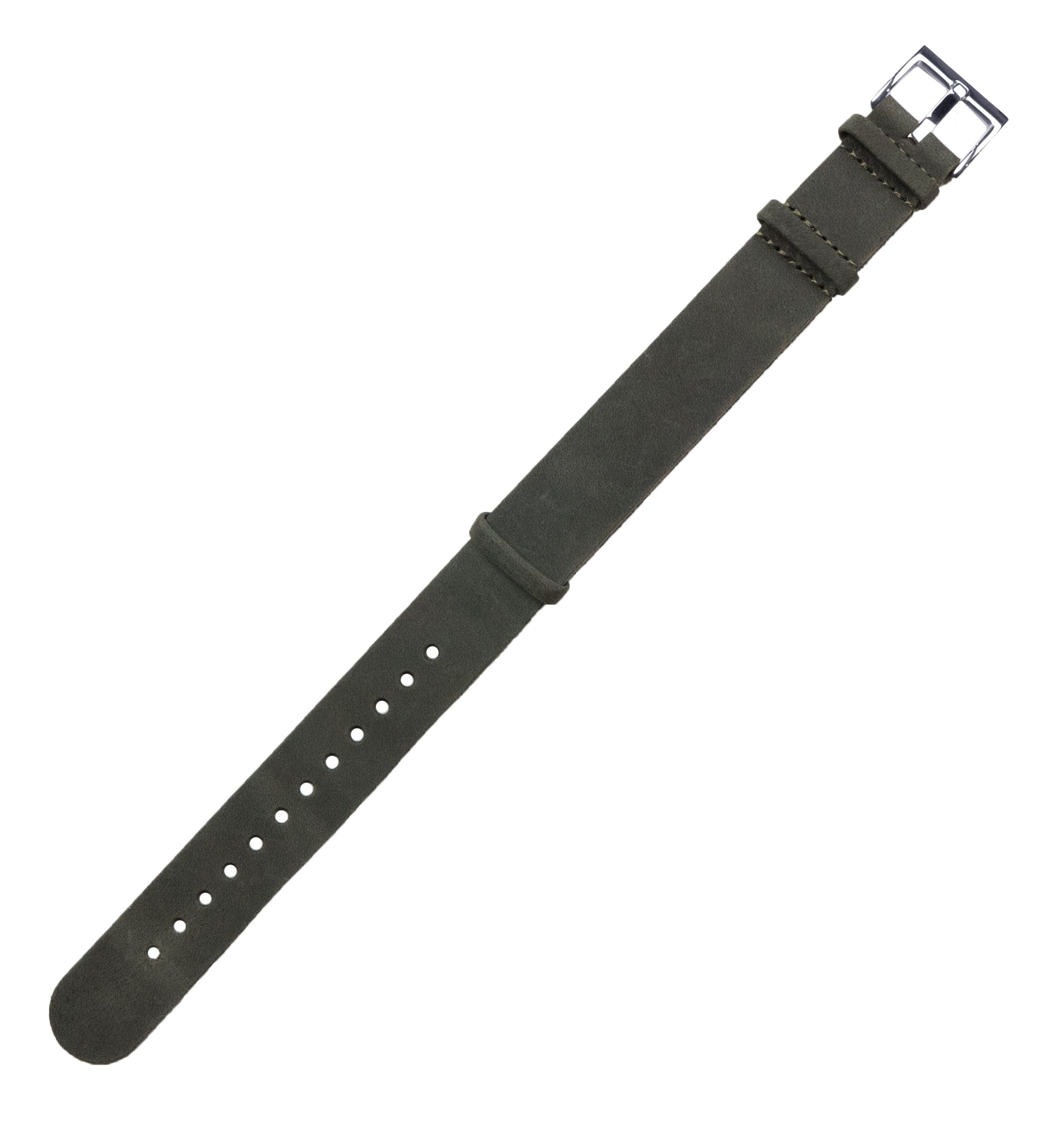 Espresso Brown Leather NATO® style Watch Band