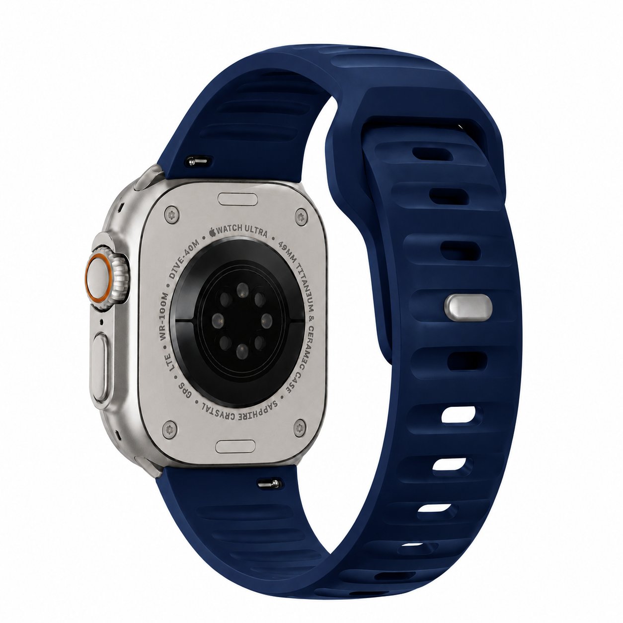 Apple Watch Active FKM Rubber Navy Blue Watch Band