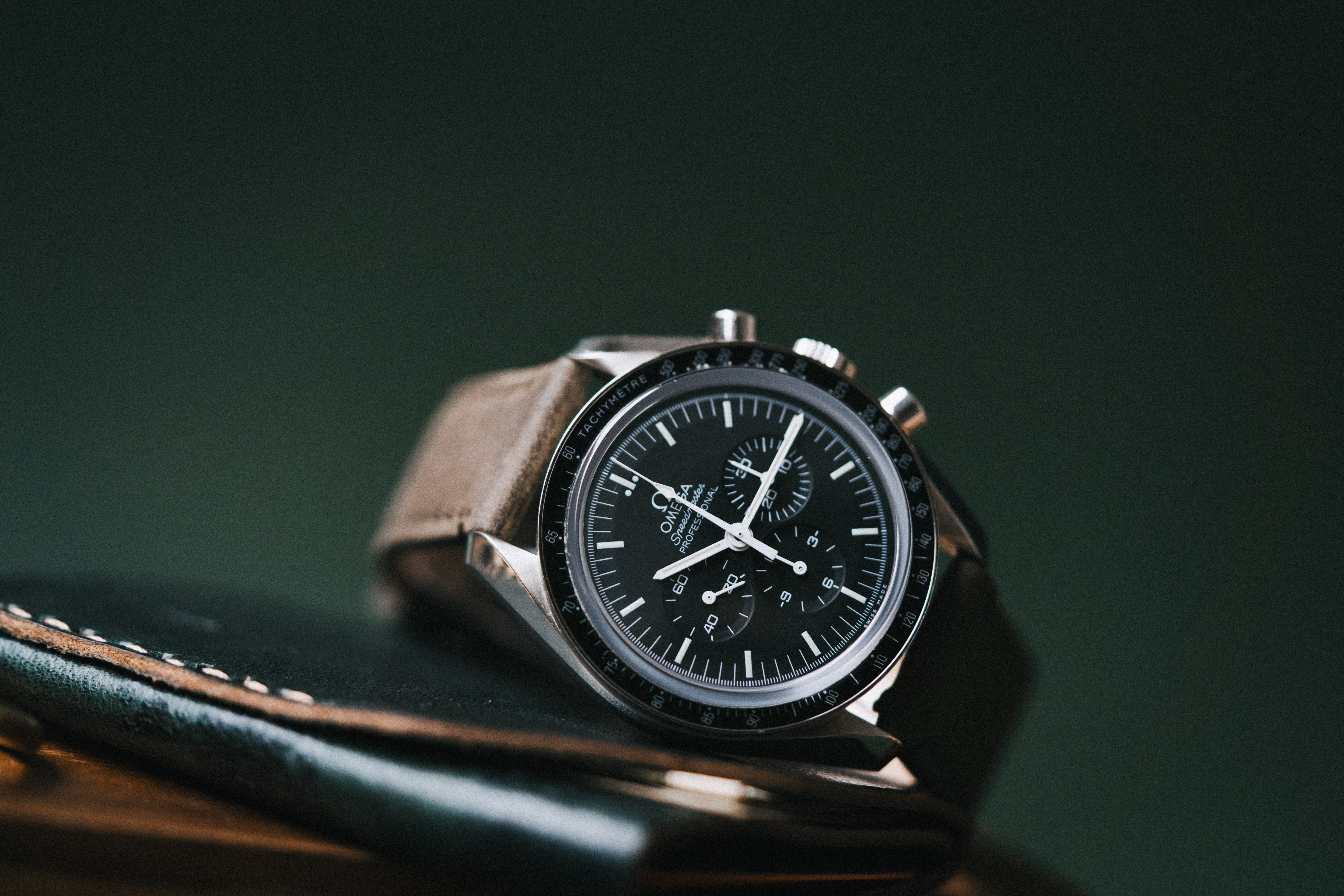Espresso Brown Leather Quick Release Watch Band