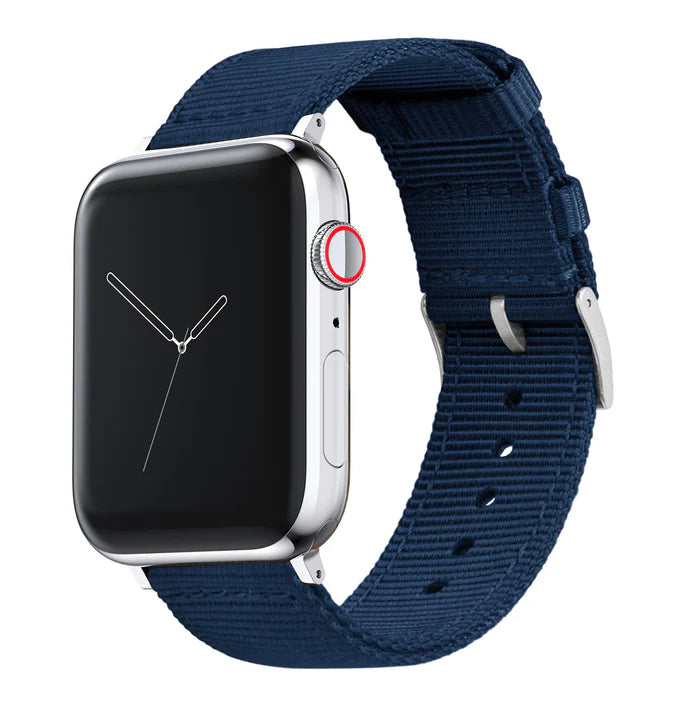 Elite Diver Navy Blue Apple Watch Strap Bundle | 3 Watch Bands