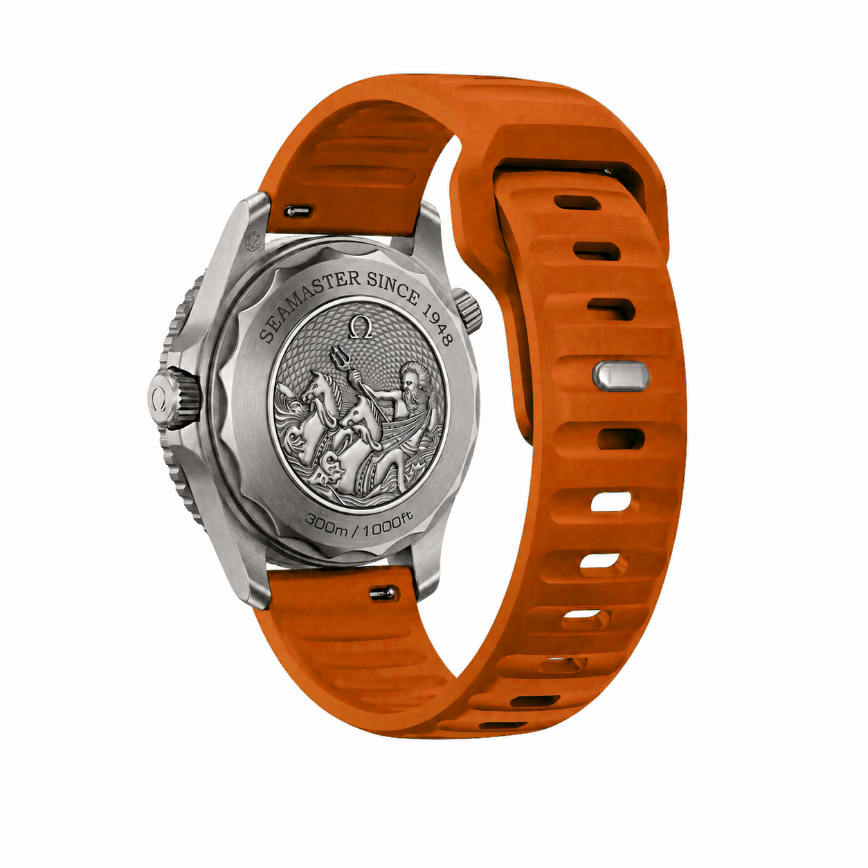 Burnt Orange Active FKM Rubber Watch Band