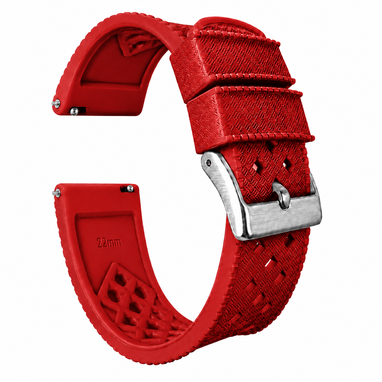 Crimson Red Tropical Style Watch Band