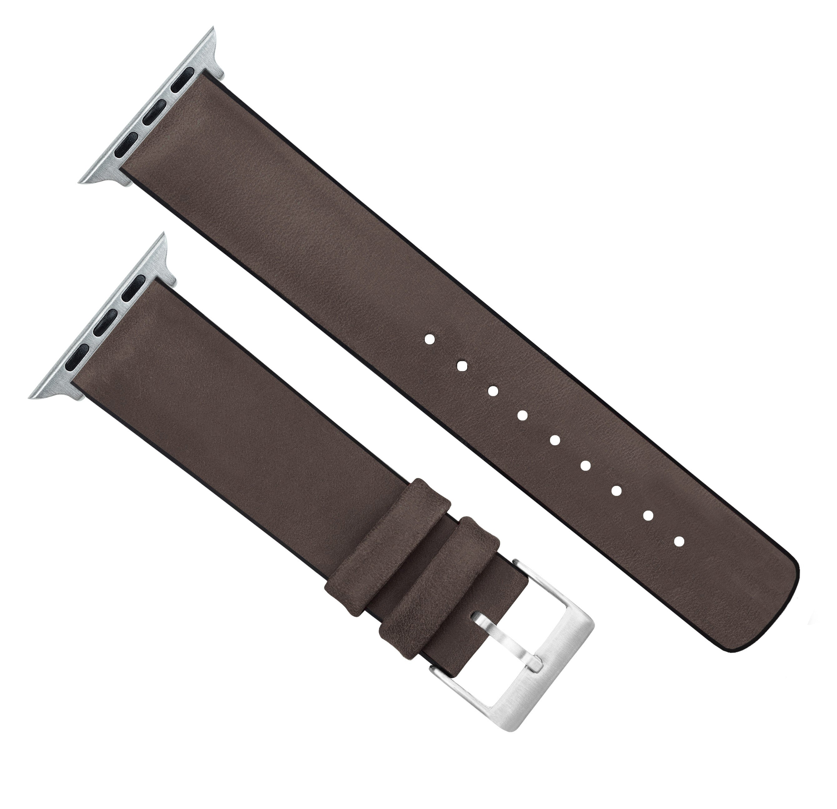 Apple Watch Smoke Leather Hybrid Watch Band