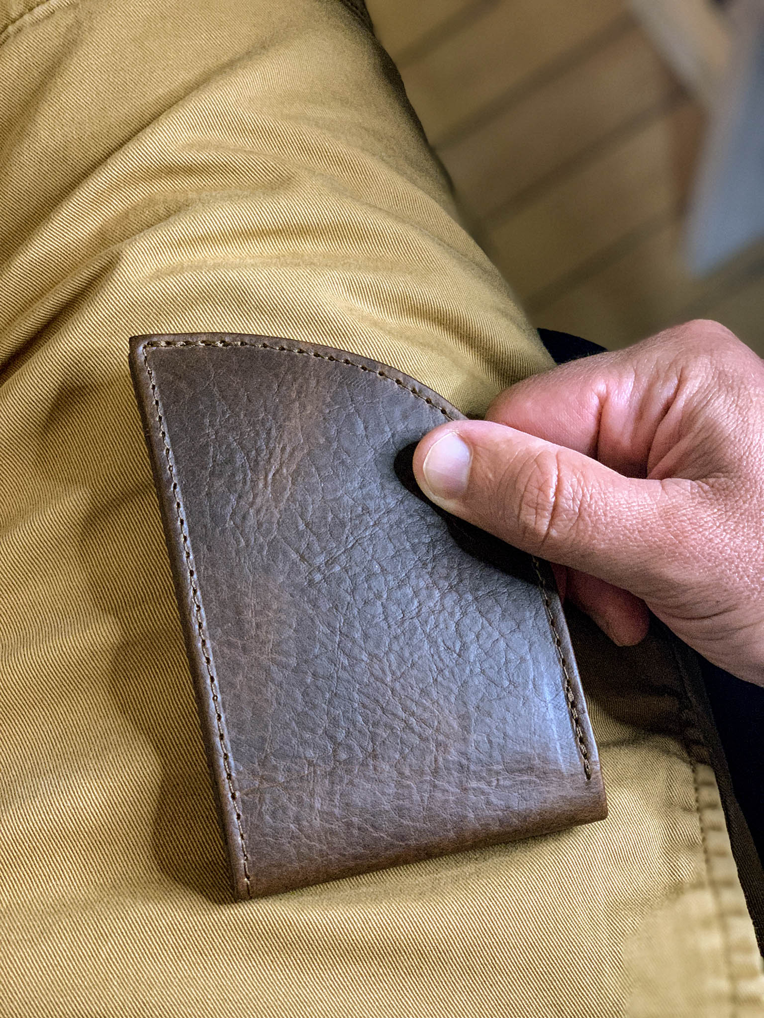 Front Pocket Wallet in Horween Bison