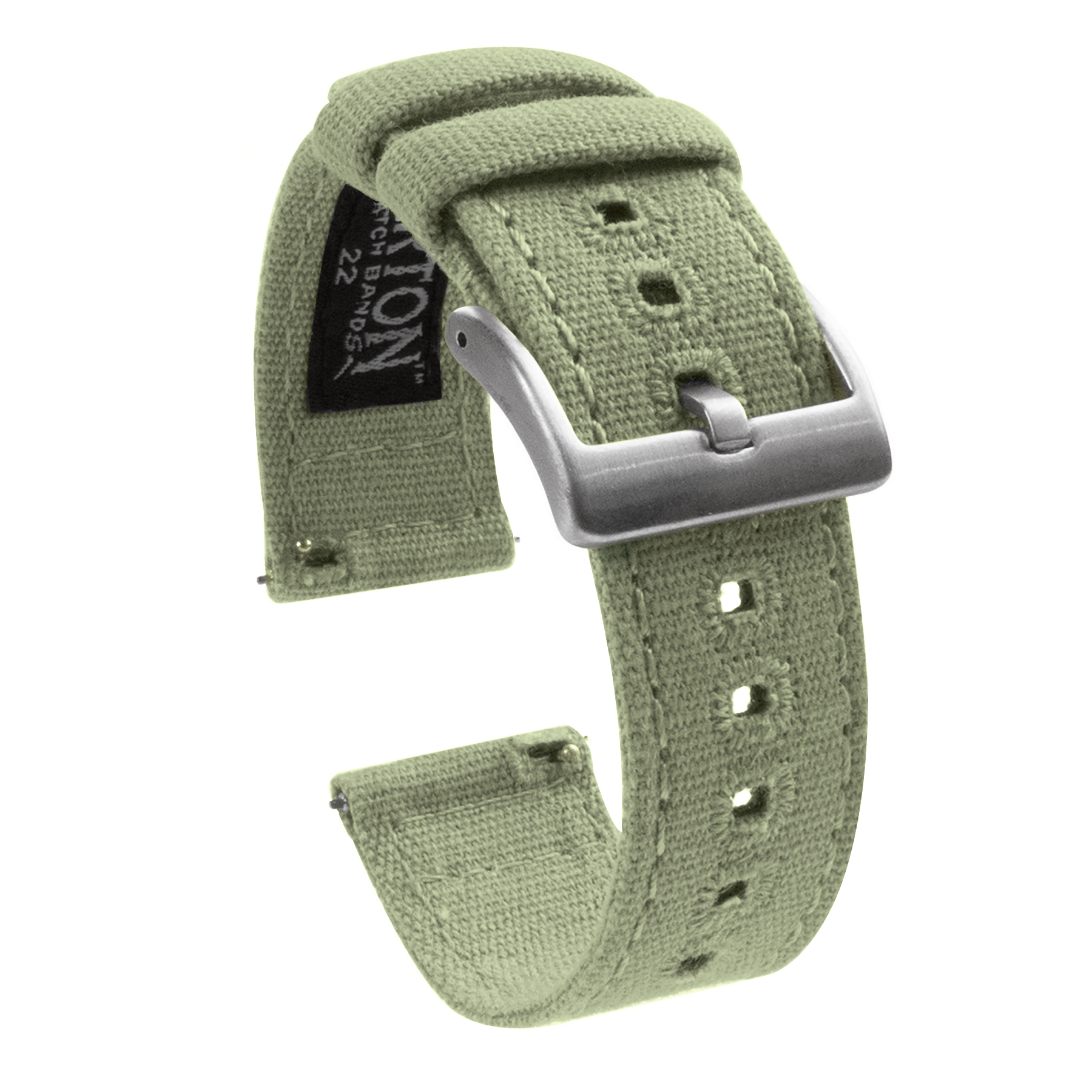 Sage Green Premium Canvas Watch Band
