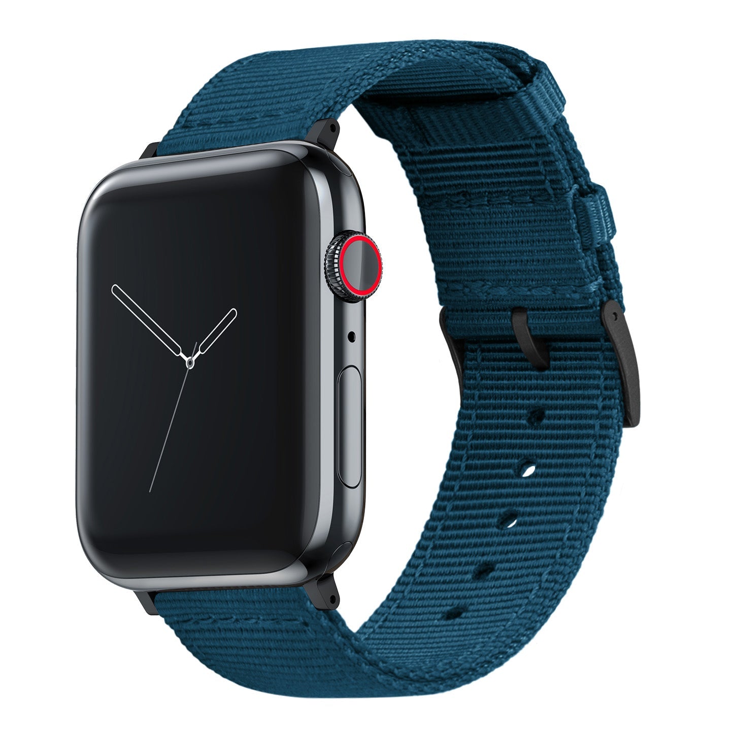 Apple Watch Large (44mm, 45mm, 46mm & 49mm) Two Piece NATO® style Steel Blue Watch Band