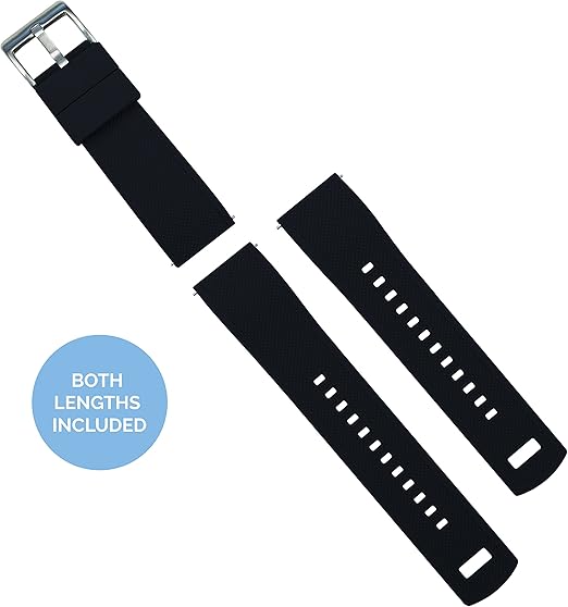 Black Top Yellow Bottom Elite Silicone Watch Band
