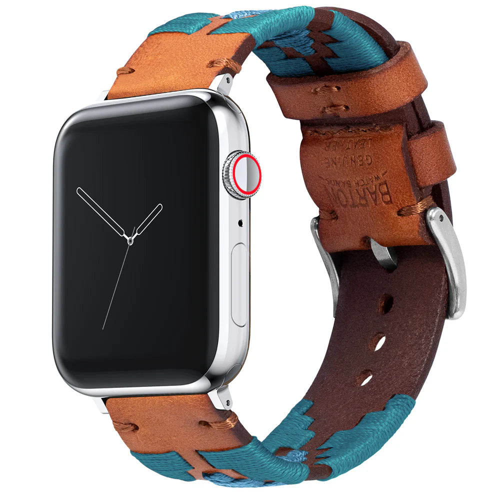 Maverick Apple Watch Brown Leather Strap Bundle | 3 Watch Bands