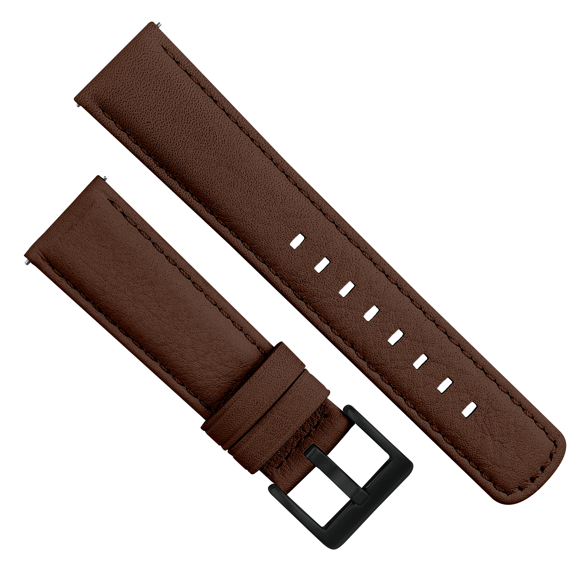 Samsung Galaxy watch7 Light Brown Pittards Performance Leather Brown Stitching Watch Band