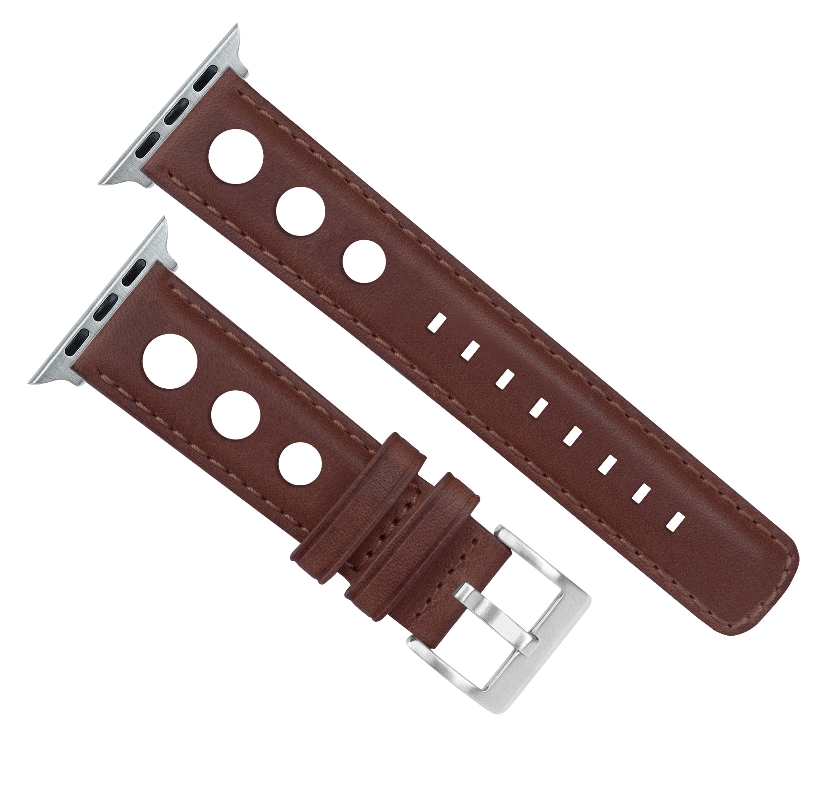 Apple Watch Chocolate Brown Rally Horween Leather Watch Band