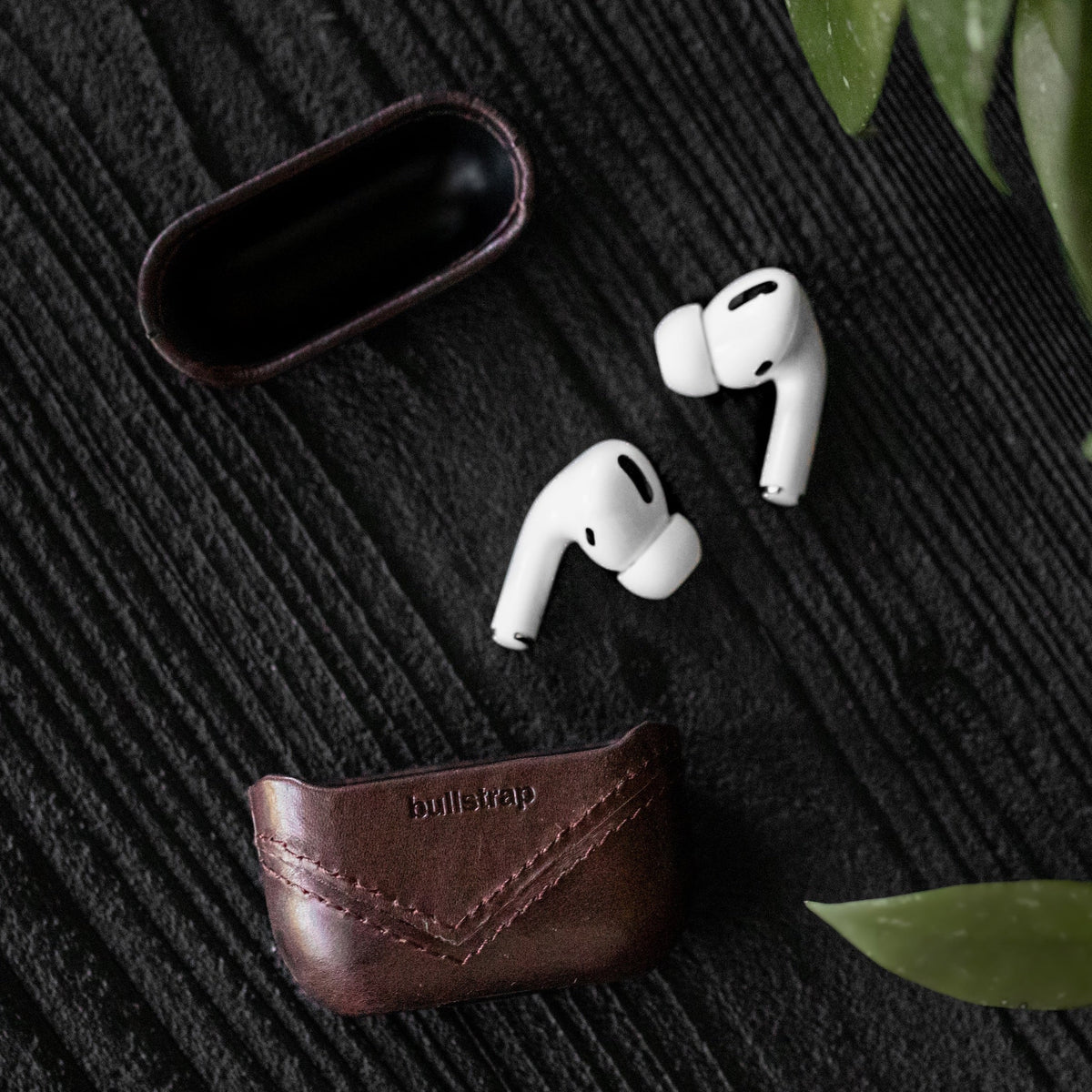 FINAL SALE Leather AirPods Cases - BOURBON