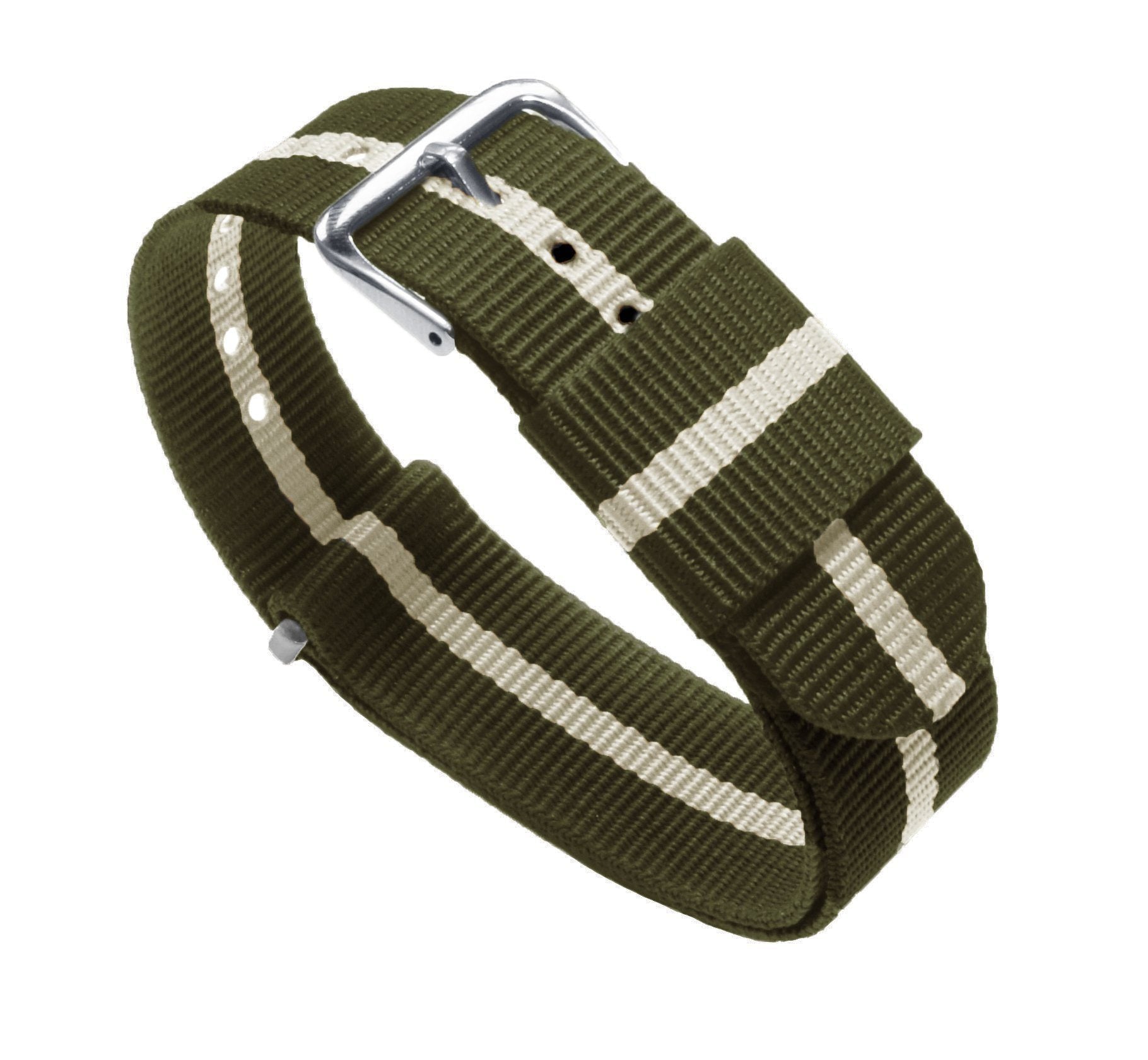 Army Green & Linen | Nylon NATO® style - Barton Watch Bands