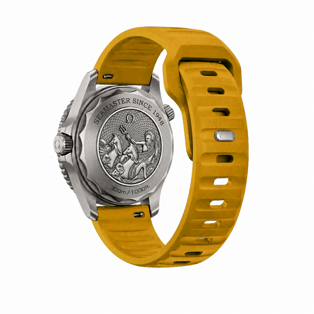 Mustard Yellow Active FKM Rubber Watch Band