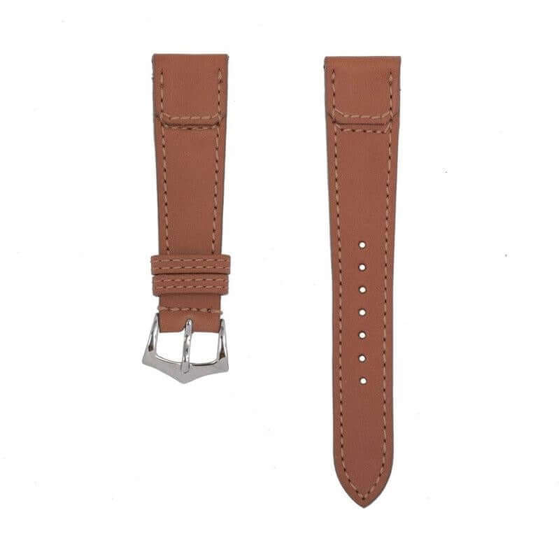 Cognac Barenia Leather Watch Strap