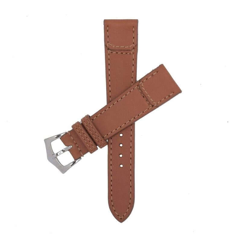 Cognac Barenia Leather Watch Strap