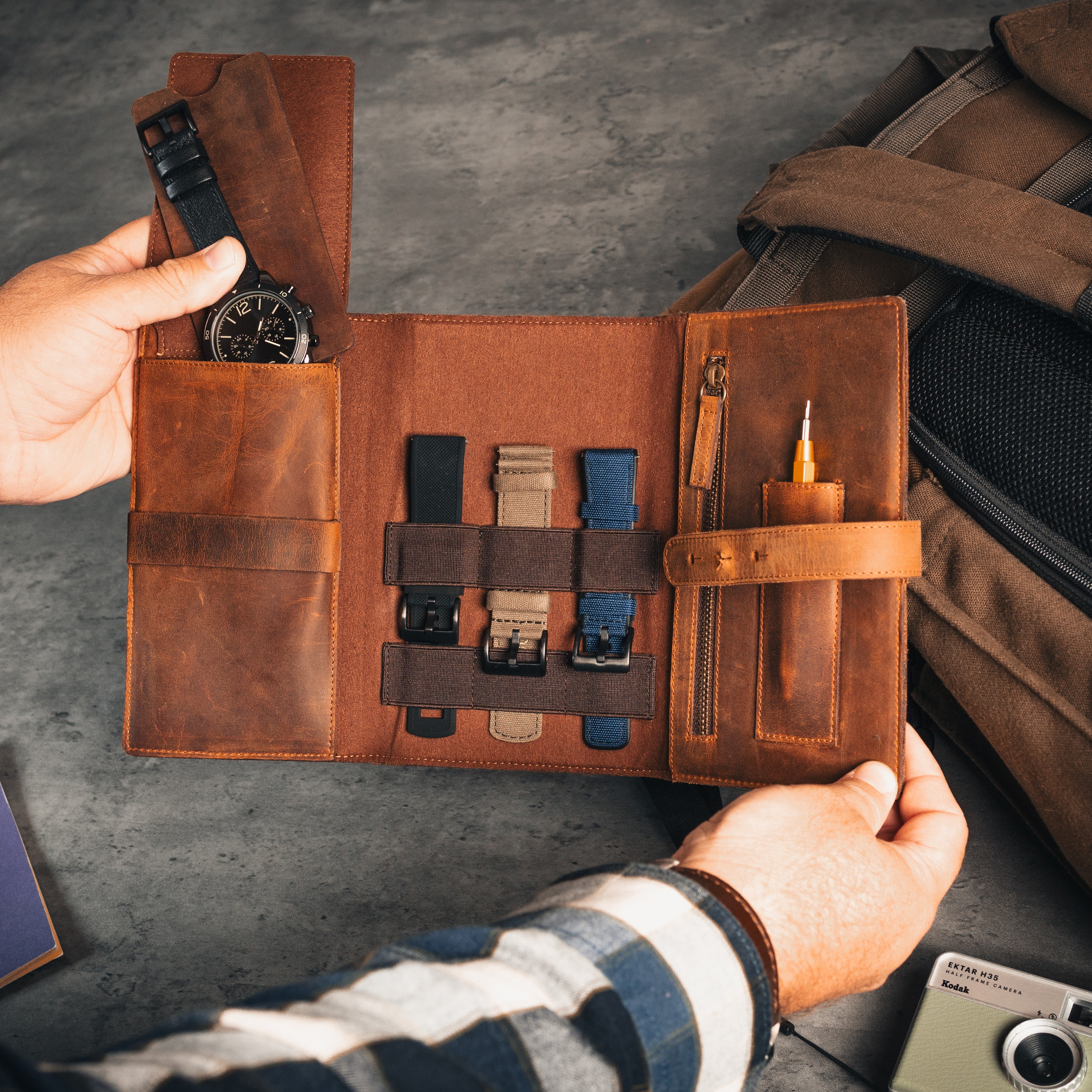 leather watch accessory