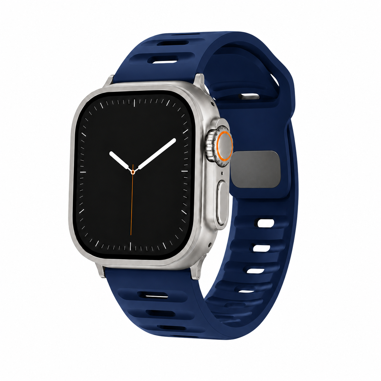 Apple Watch Active FKM Rubber Navy Blue Watch Band