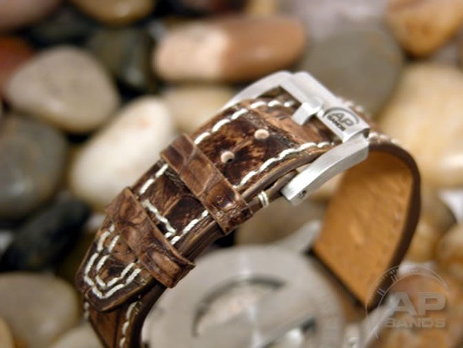 Prototipo Capolavoro Vintage Alligator Leather Limited Edition Strap For IWC Big Pilot, Stowa, Debaufre,LACO