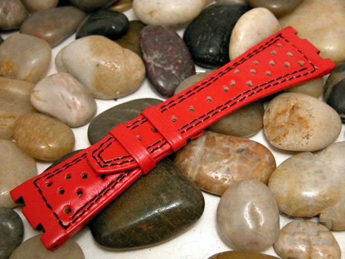 Prototipo Doppio Buco Red Strap For Audemars Piguet Royal Oak Offshore Similar to Barrichello 2