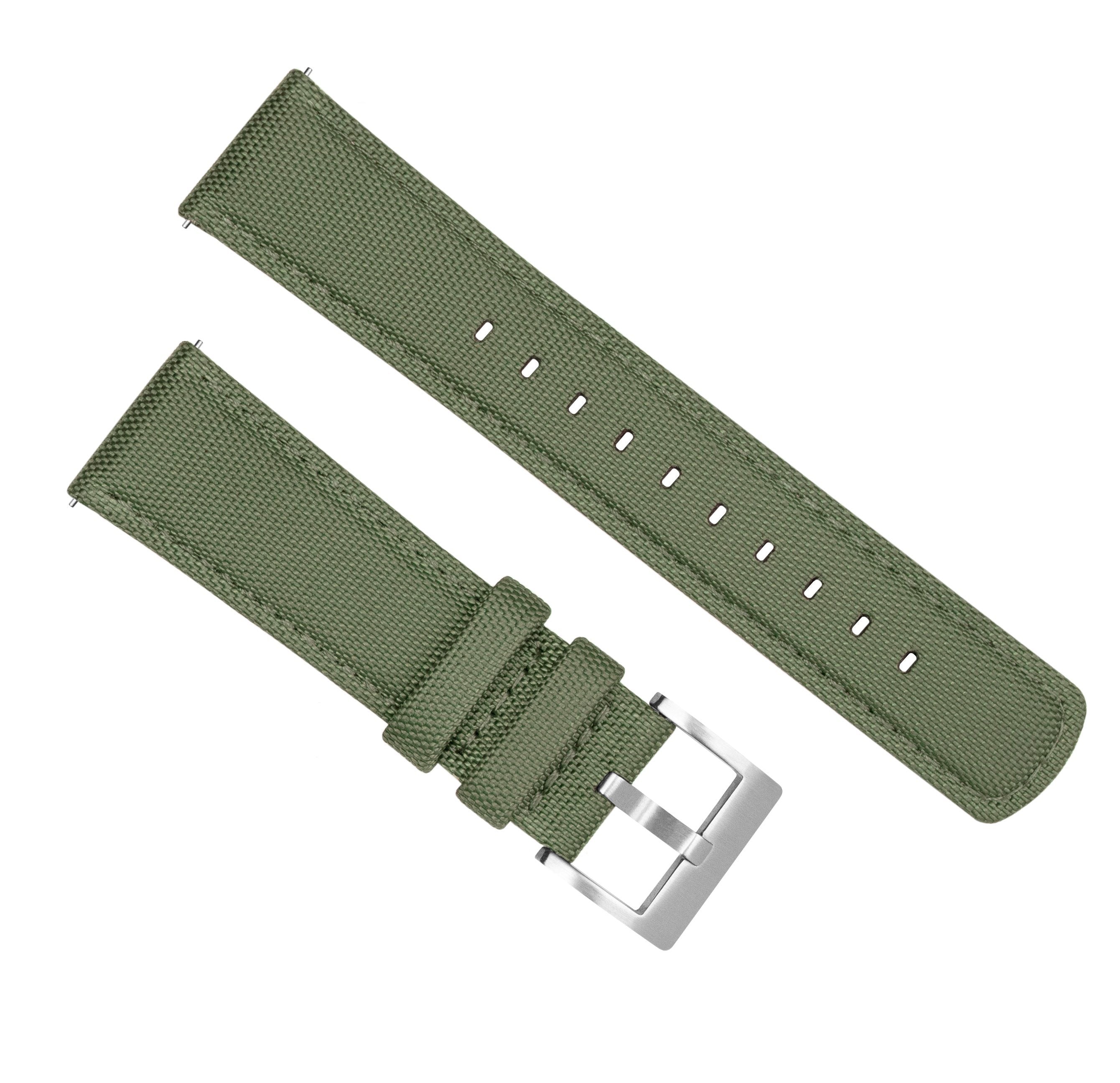 Suunto Vertical & Race | Sailcloth Quick Release | Army Green - Barton Watch Bands