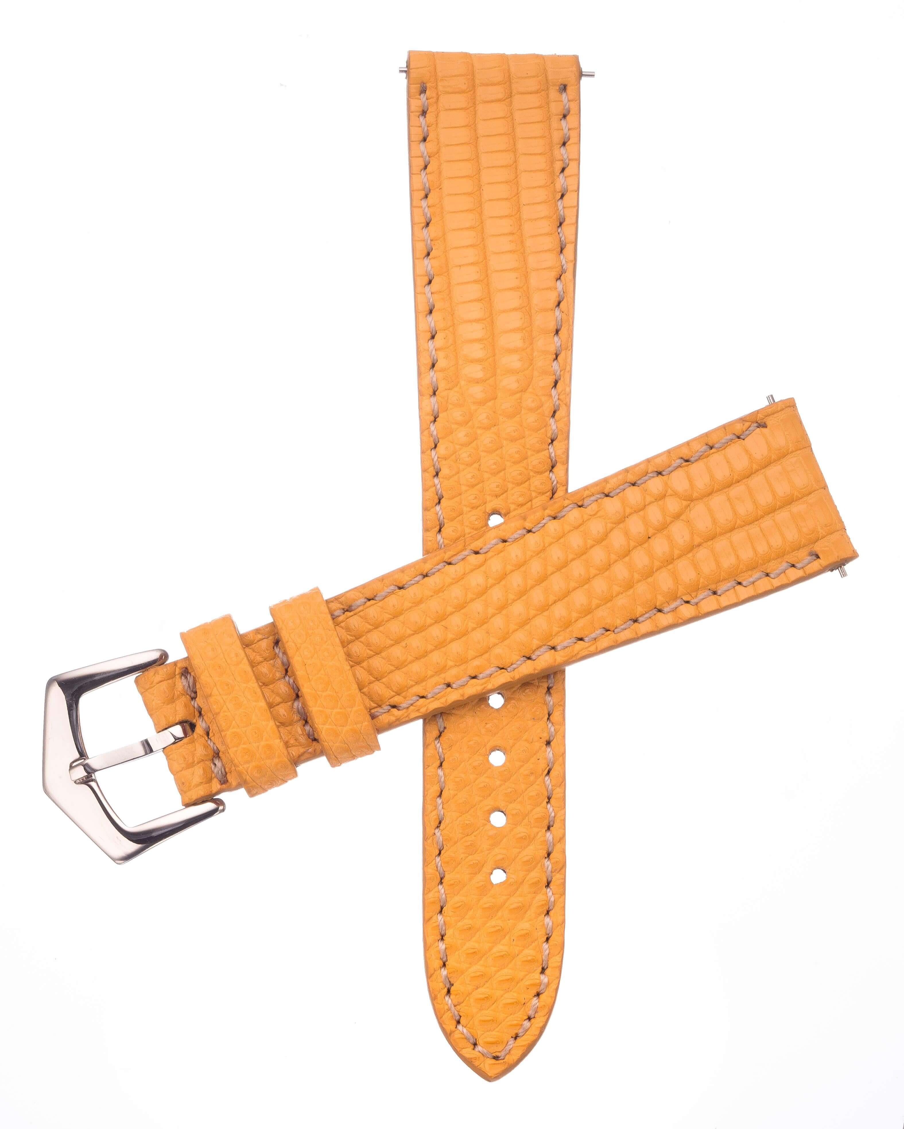 Yellow Lizard Watch Strap