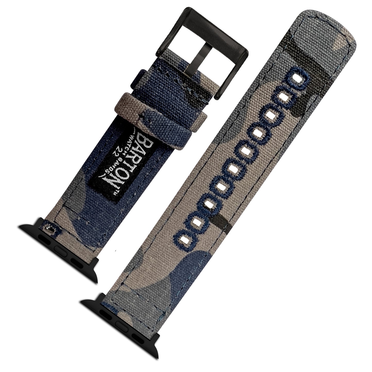 Apple Watch Navy Camouflage Canvas Watch Band