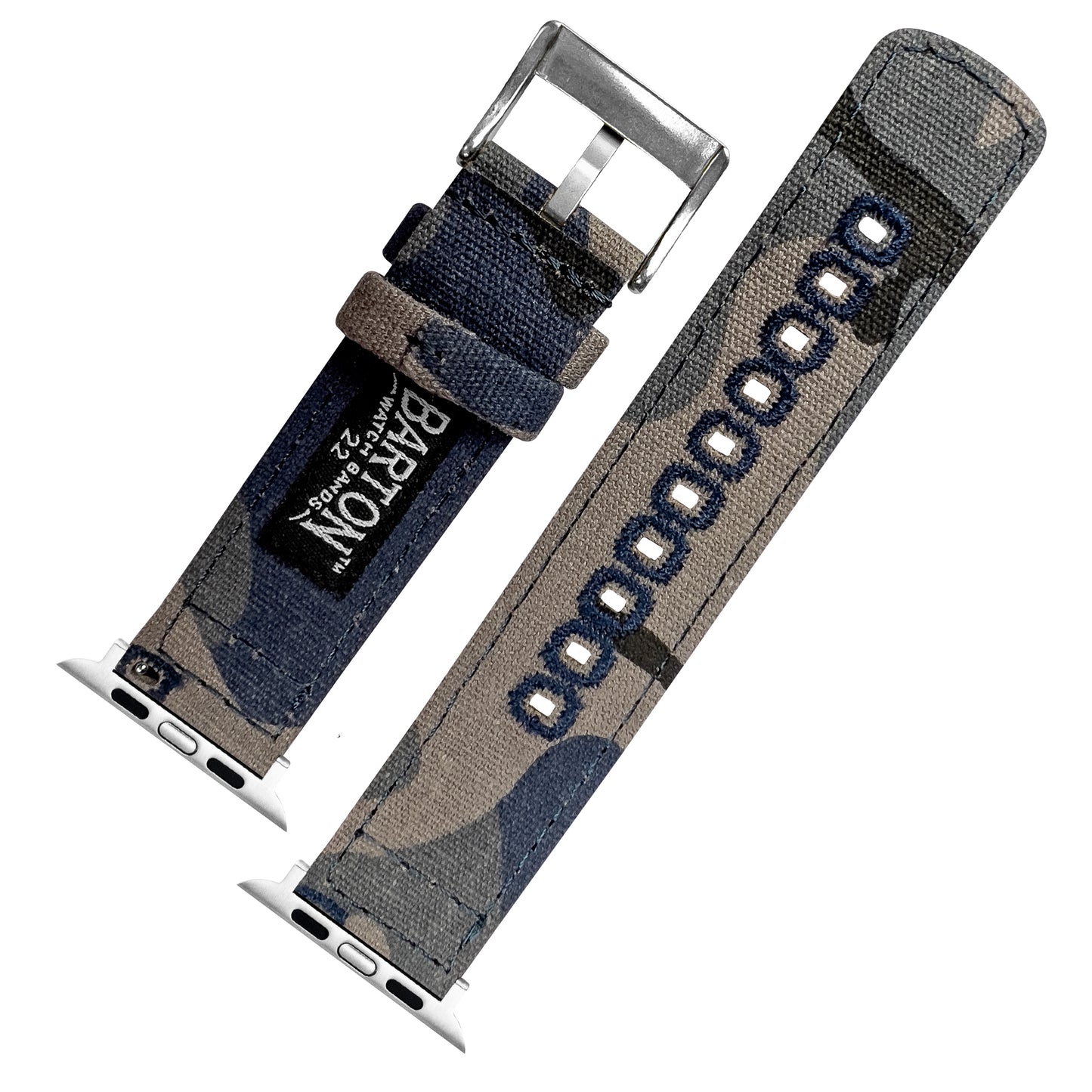 Apple Watch Navy Camouflage Canvas Watch Band