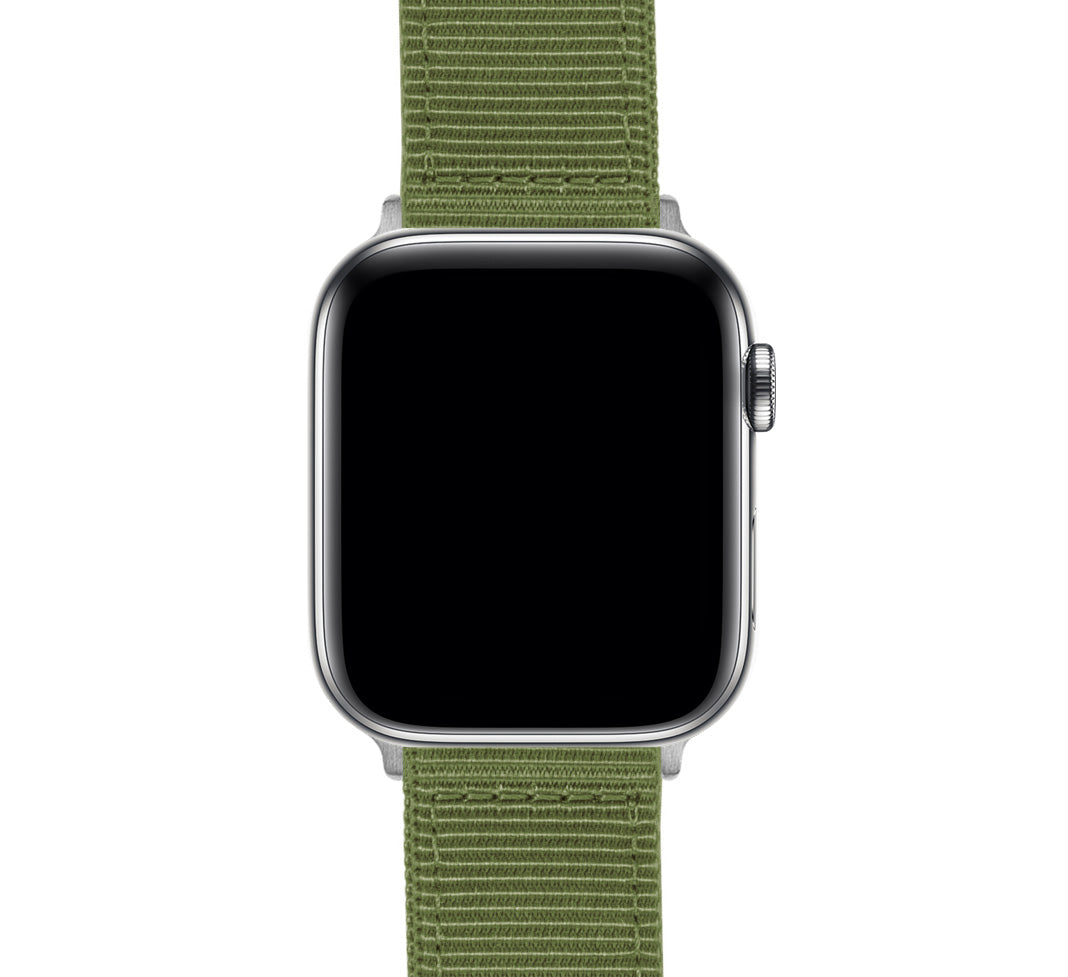 Apple Watch | Two-piece NATO style | Army Green - Barton Watch Bands