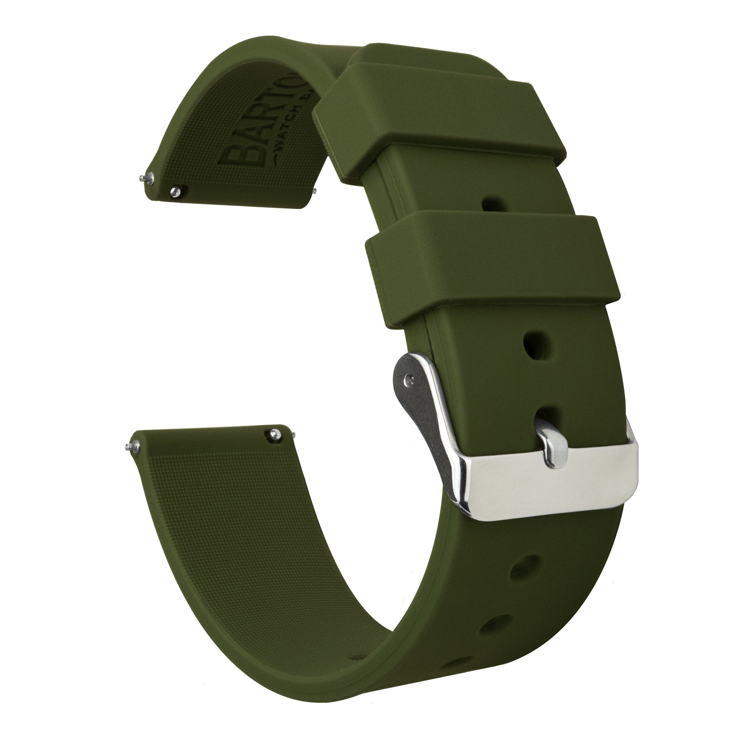 Samsung Galaxy Watch5 | Silicone | Army Green - Barton Watch Bands
