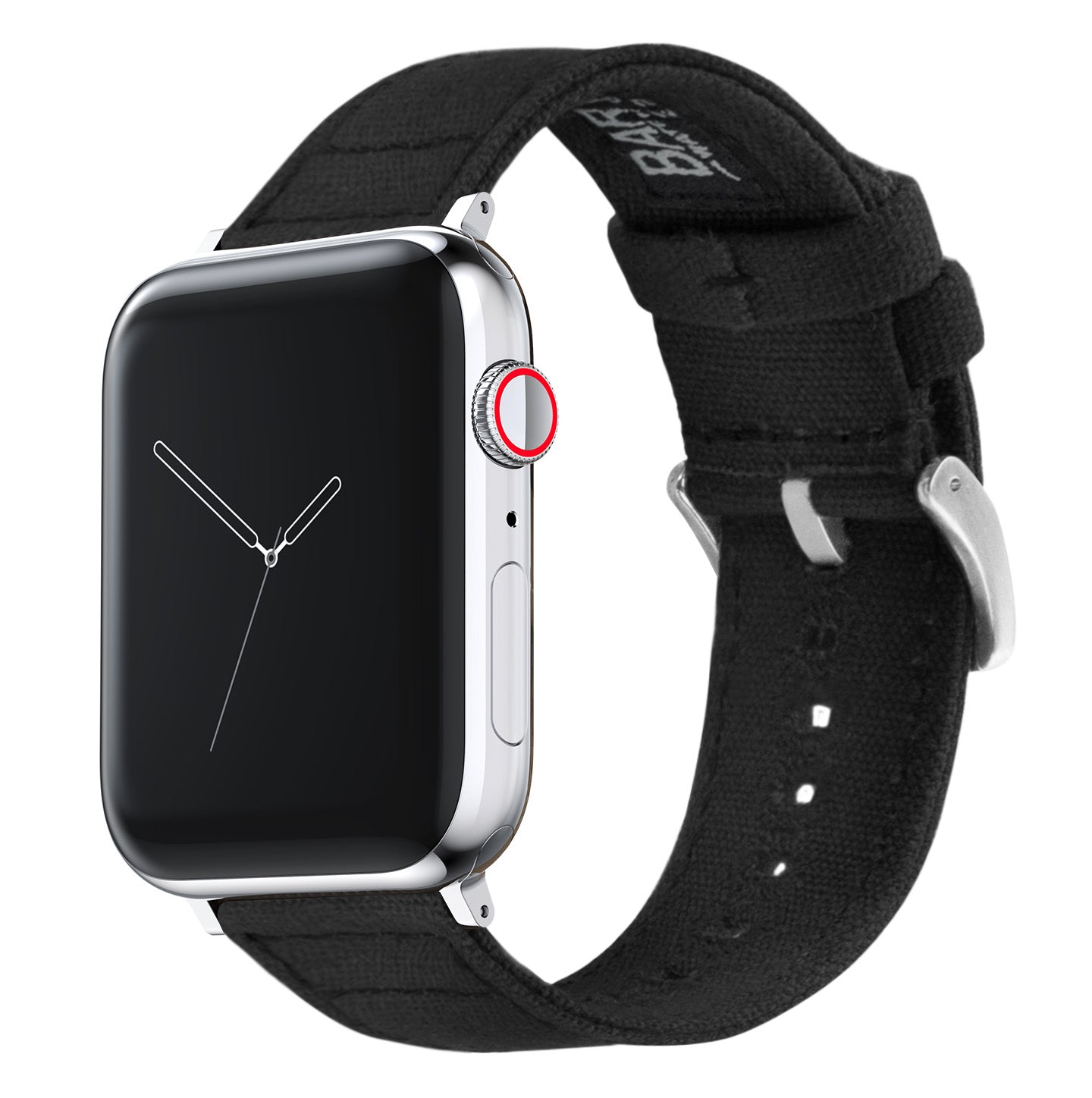 Black Canvas Apple Watch Band Black Apple Watch Strap | BARTON – Watch Bands