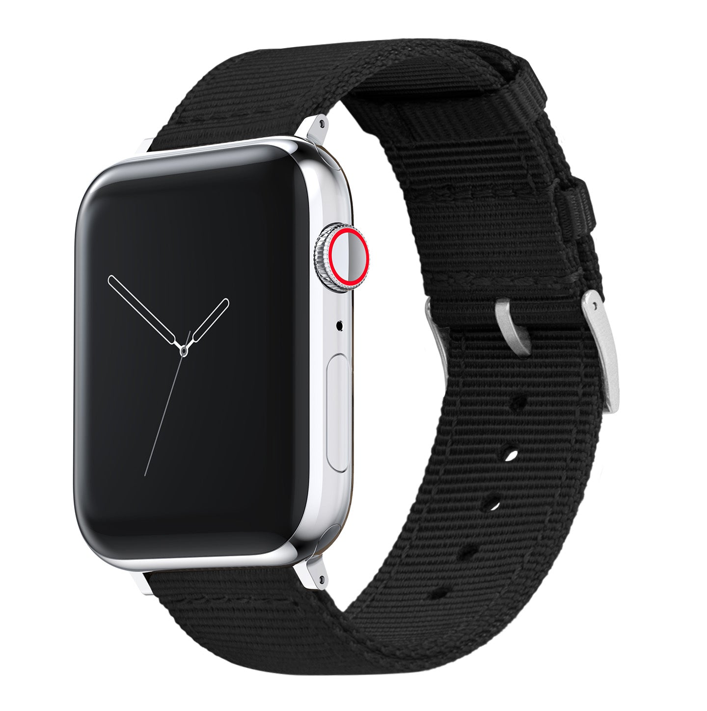 Apple Watch | Two-piece NATO style | Black - Barton Watch Bands