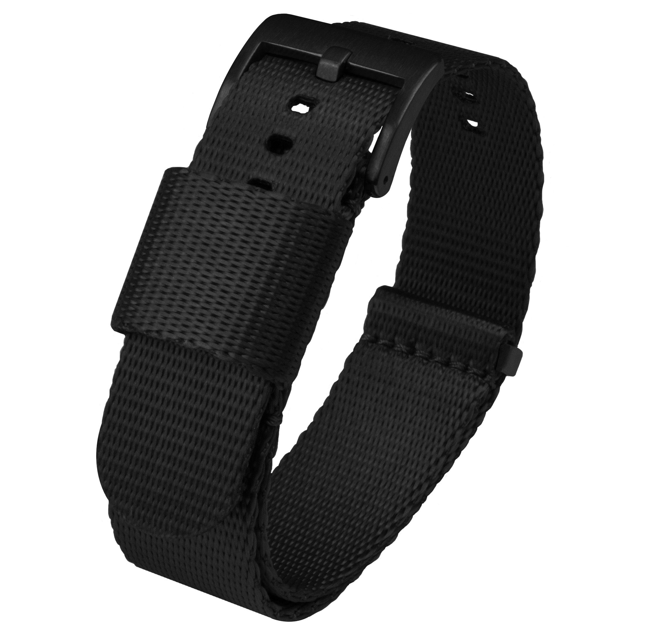 Black | Elite Nylon NATO® style - Barton Watch Bands