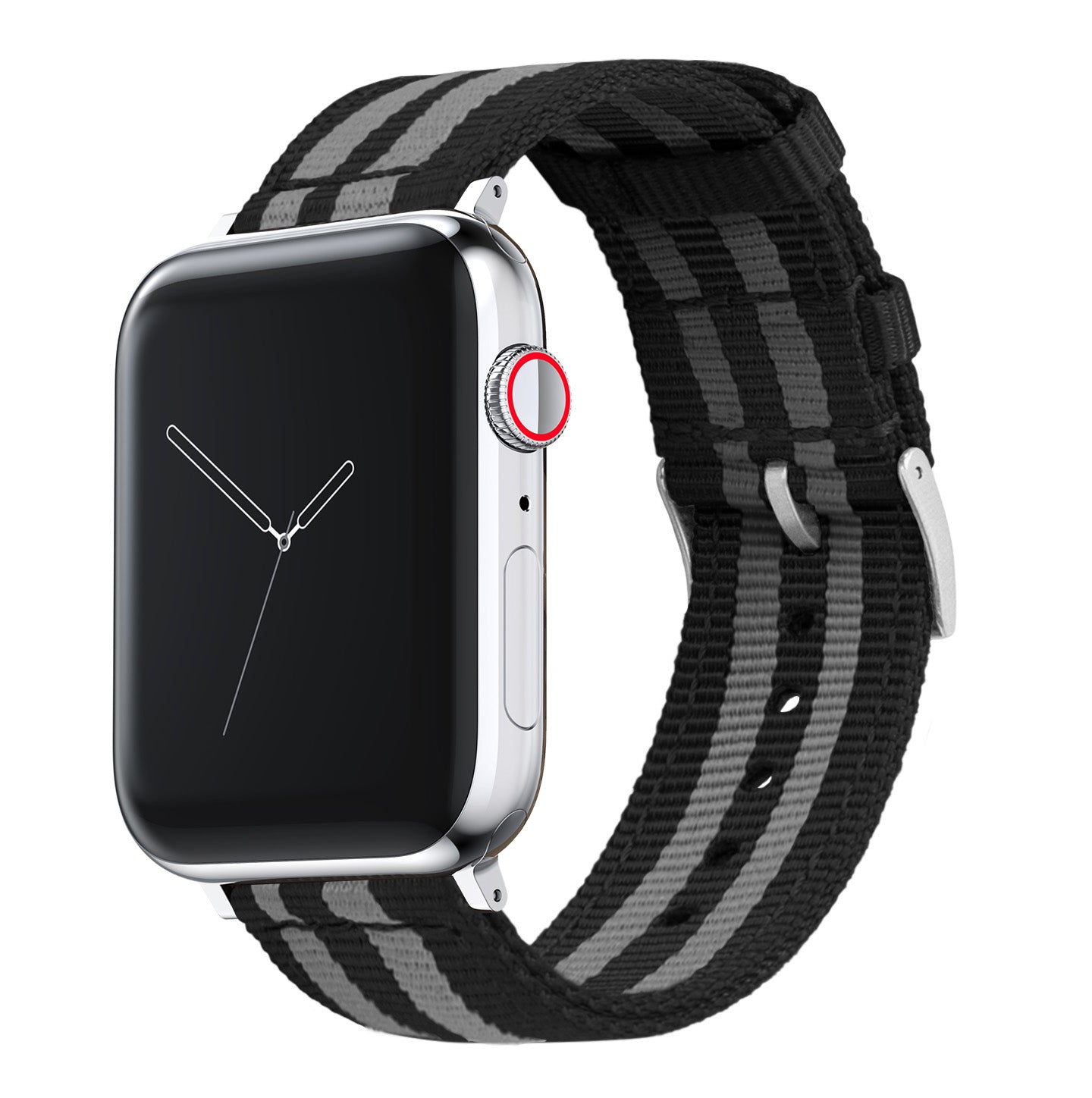 Apple Watch | Two-piece NATO style | Smoke & Black Bond - Barton Watch Bands