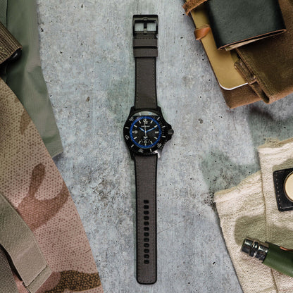 Smoke Grey Cordura Fabric and Silicone Hybrid - Barton Watch Bands
