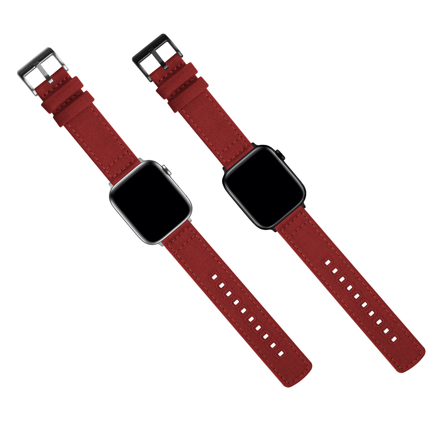 Apple Watch | Crimson Red Canvas - Barton Watch Bands